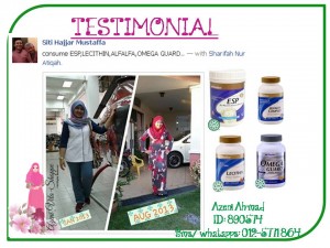 Testimonial Set Kurus Shaklee