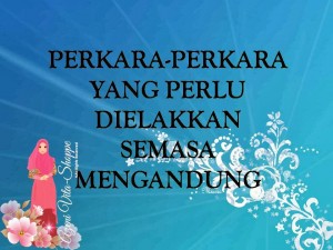 Perkara-Perkara Yang Dilarang Semasa Mengandung