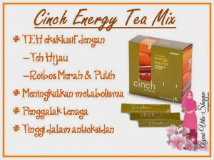 Khasiat Cinch Energy Tea Mix